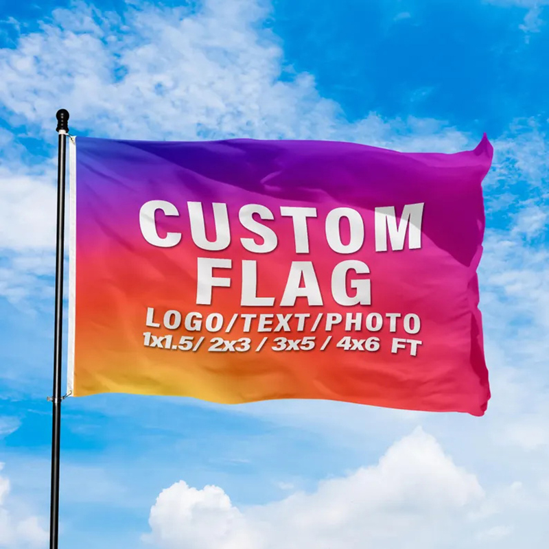 Commercial Printing Images - Custom Flag Banner Print Image Logo