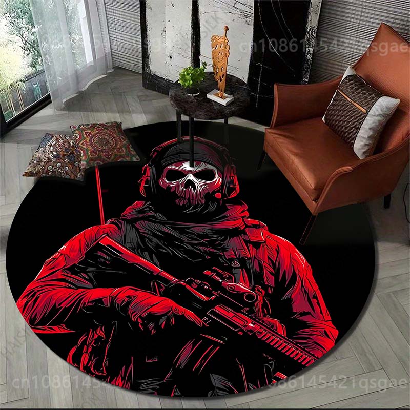 Commercial Printing Images - Multiple size Soldier with skull mask