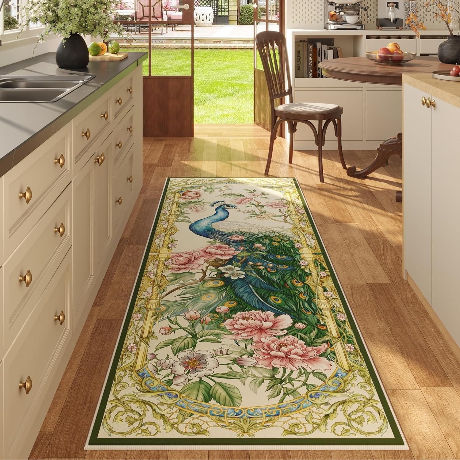 Commercial Printing Online - Hallway Runner Rug Animal Floral Print