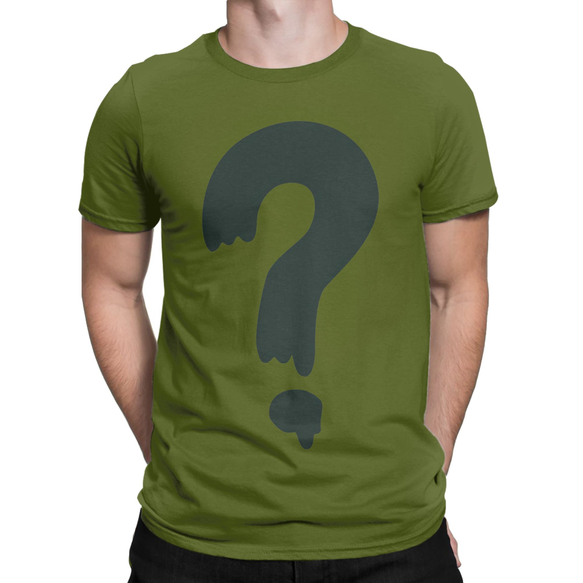Direct To Garment Ink - Fun Gravitys-Falls Soos Green Question Mark