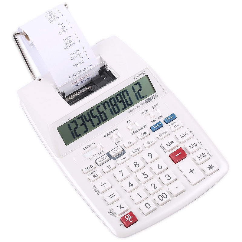 Commercial Printing Calculator - Computer Battery or AC Power P23-DTSC