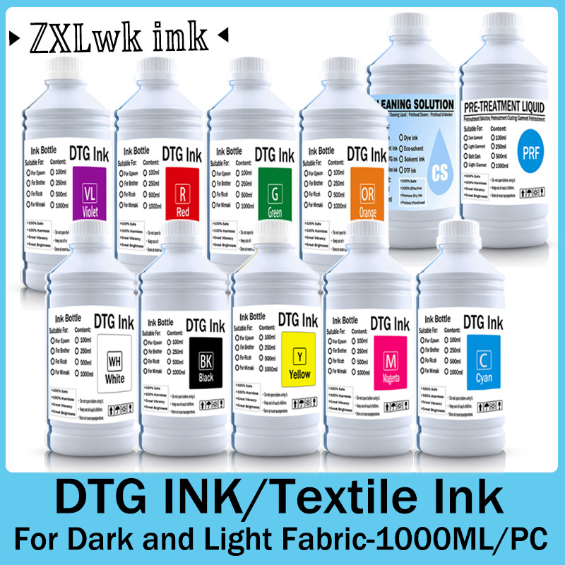 Direct To Garment Ink - DTG Ink Textile Refill ink for