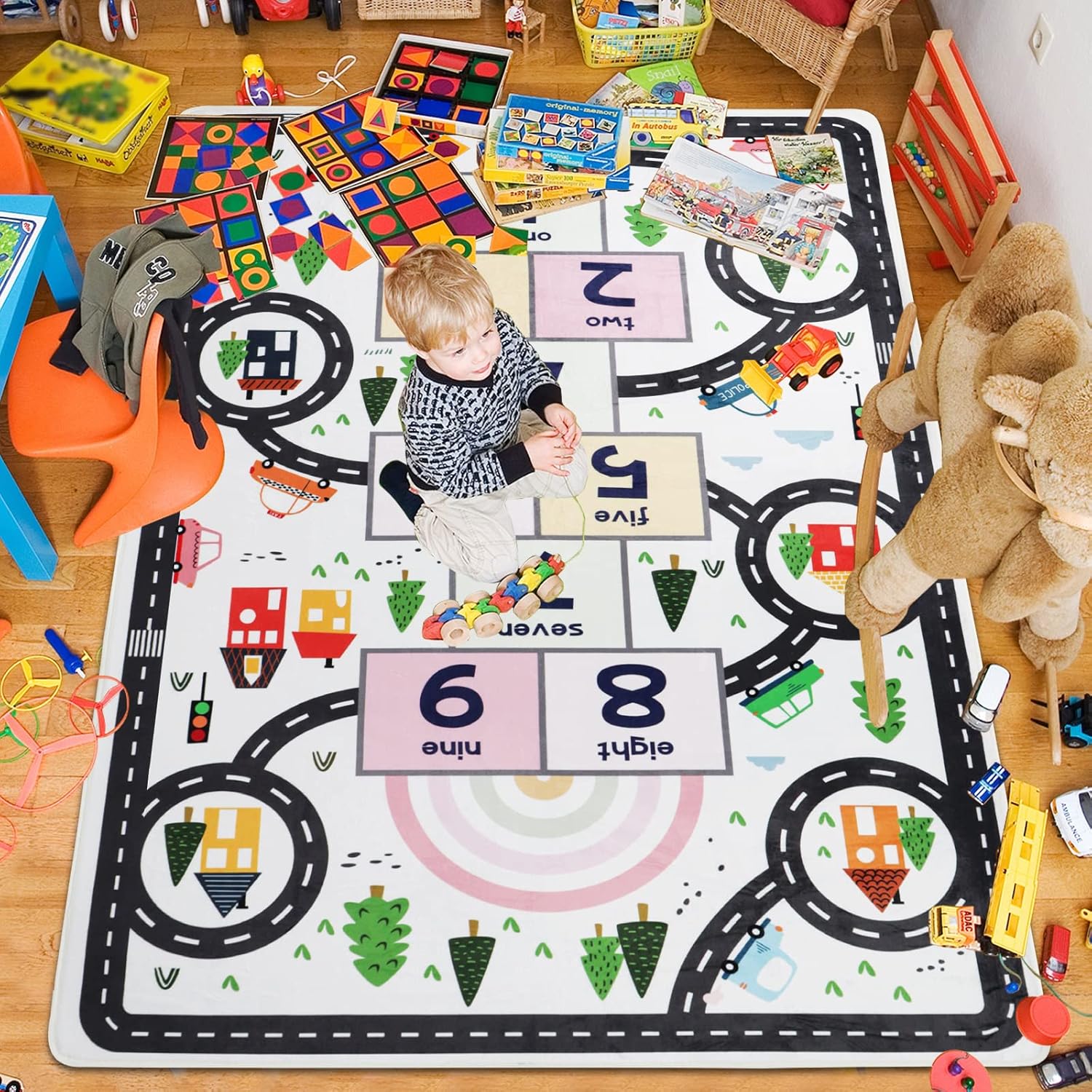 Kids Educational Road Map Numb - Commercial Road Printing 评论和价格