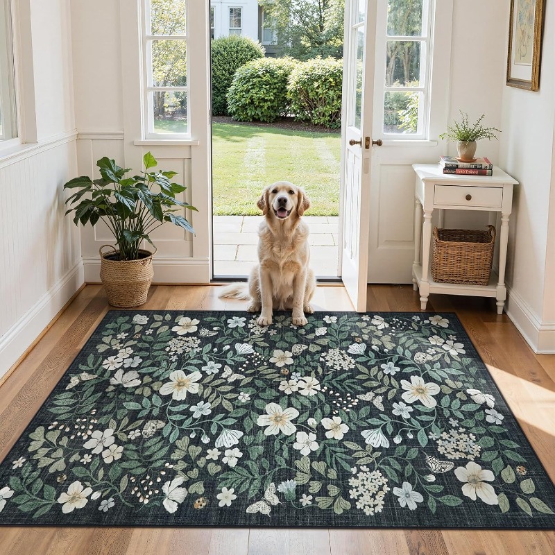 Floral Living Room Carpet Vint - Commercial Printing Online 评论和价格