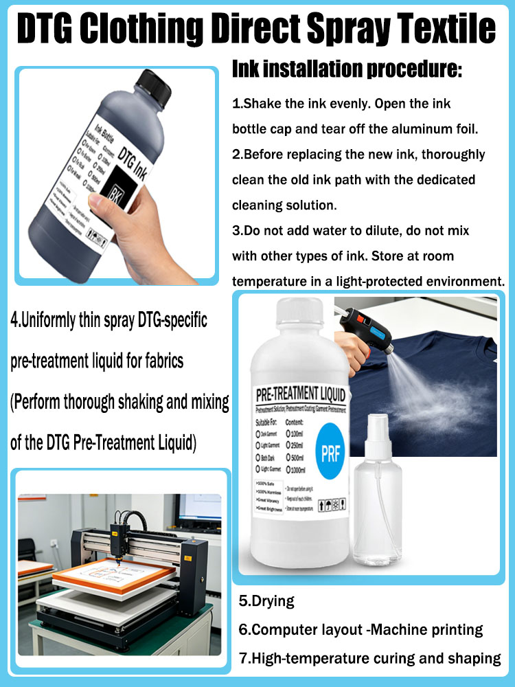 DTG Ink 250ML Textile ink for  - Direct To Garment Ink 评论和价格