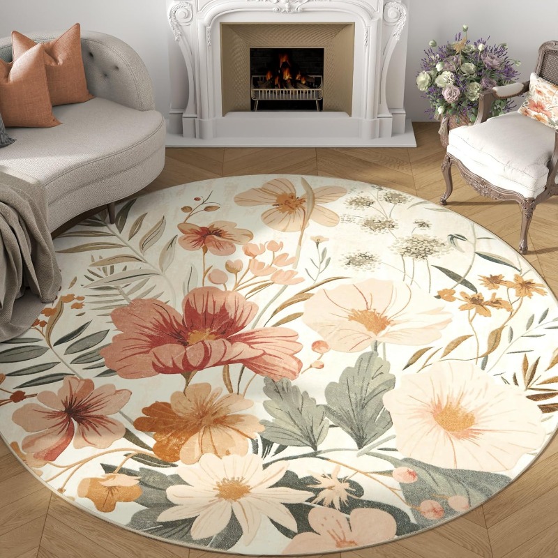 Round Living Room Carpet Vinta - Commercial Printing Online 评论和价格