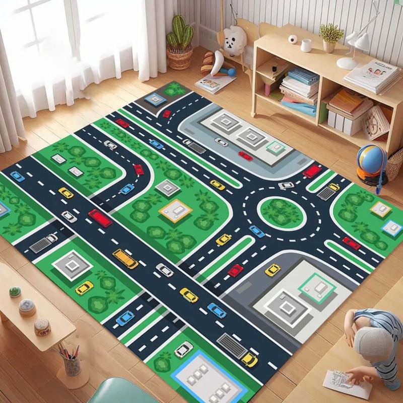 Cartoon City Traffic Road Map  - Commercial Road Printing 评论和价格