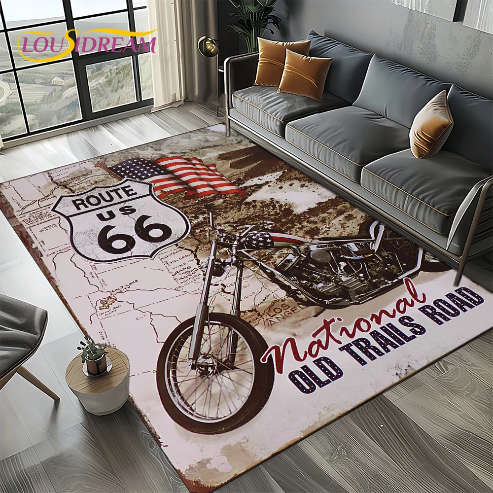 Route 66 Retro America Histori - Commercial Road Printing 评论和价格