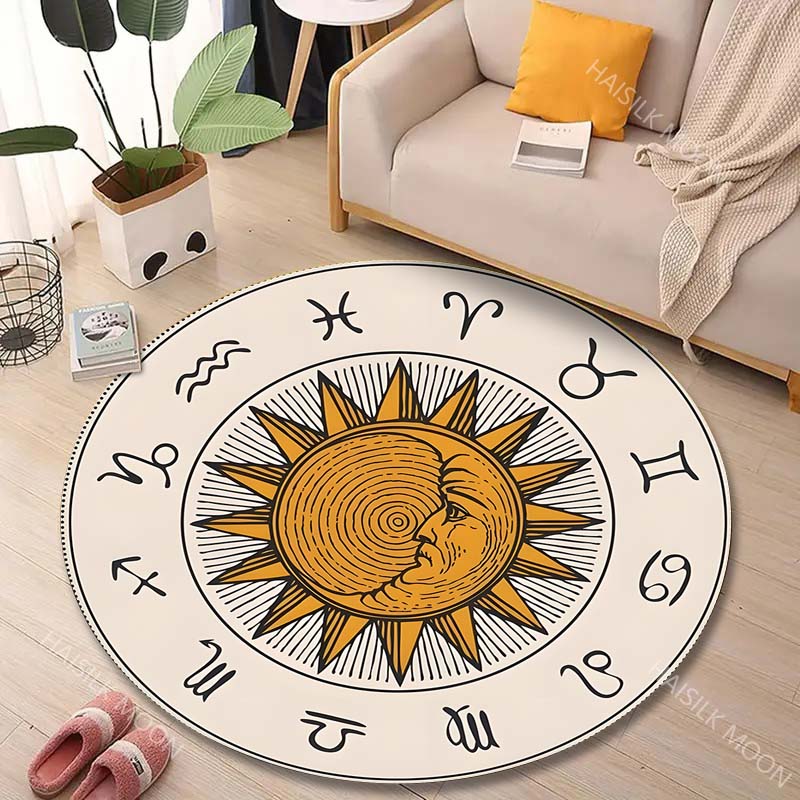 1PC Zodiac signs around sun im - Commercial Printing Images 评论和价格