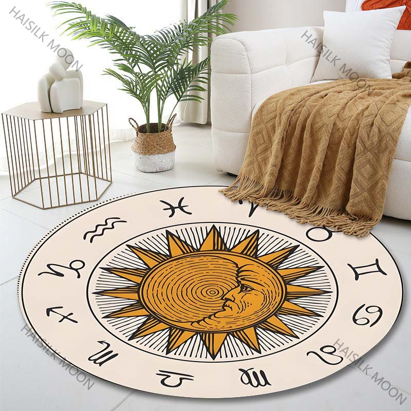1PC Zodiac signs around sun im - Commercial Printing Images 评论和价格