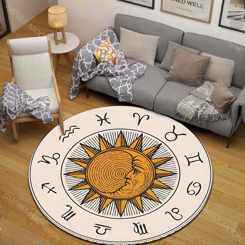 1PC Zodiac signs around sun im - Commercial Printing Images 评论和价格