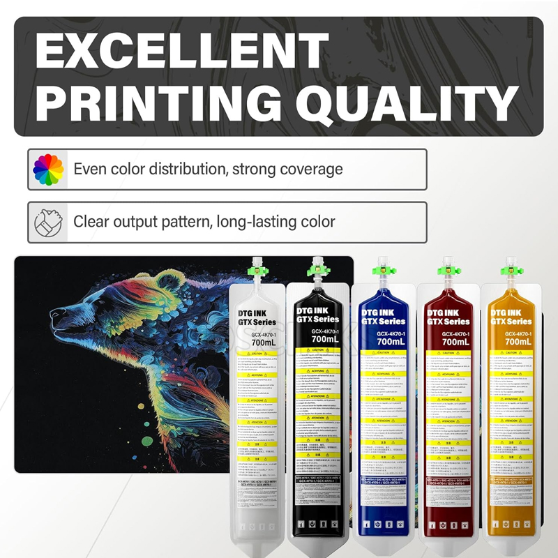 700ML DTG Textile GTX Ink Bag  - Direct To Garment Ink 评论和价格