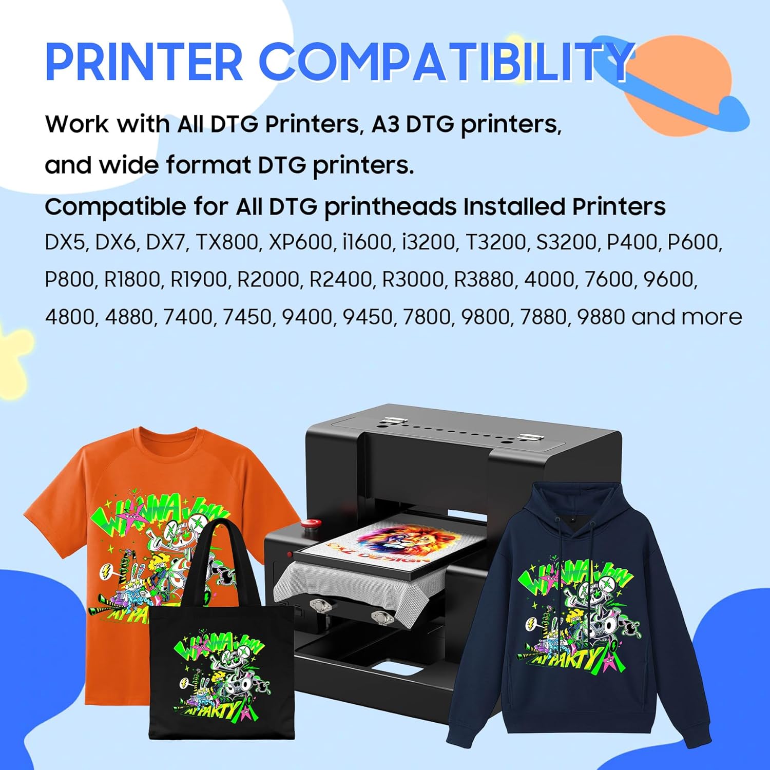 5Colors 1000ML DTG Ink Direct  - Direct To Garment Ink 评论和价格