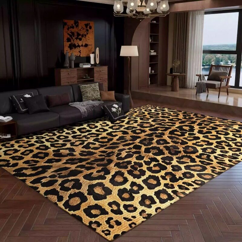Retro Leopard Print Living Roo - Commercial Printing Online 评论和价格