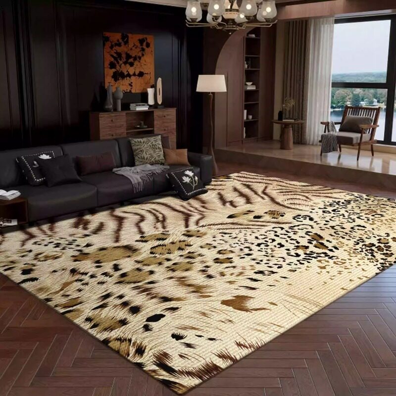 Retro Leopard Print Living Roo - Commercial Printing Online 评论和价格